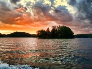island sunset pic